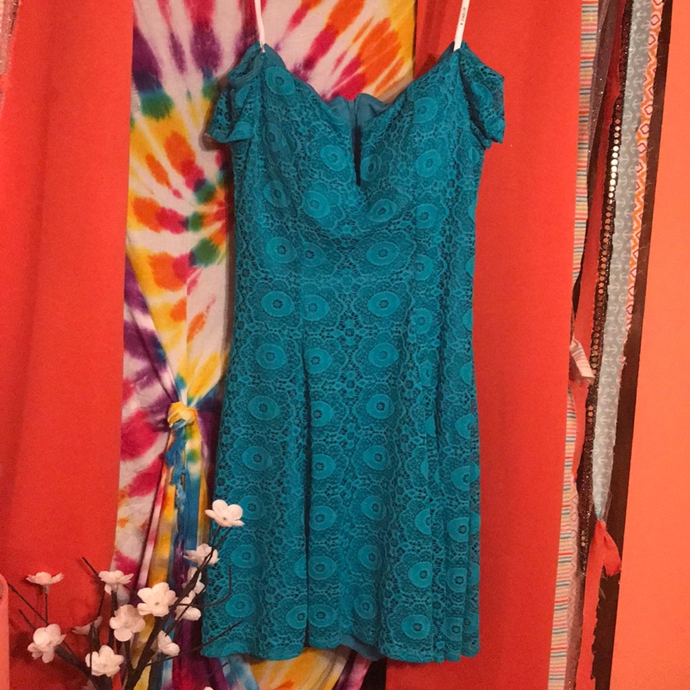 Lace off the shoulder dress